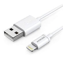Anker Lightning to USB iPhone Cable 3ft/0.9m High Life Span Cable with Compact Connector Head for iPhone 8/8 plus/X/7/6s/6/SE/5s and More (White)