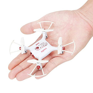 Syma X20 Mini Pocket Drone RC Drones without Camera Micro Quads Altitude Hold Headless RC Quad Copter,White