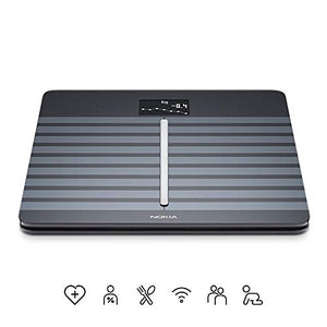 Withings / Nokia | Body Cardio – Heart Health & Body Composition Digital Wi-Fi Scale with smartphone app, Black