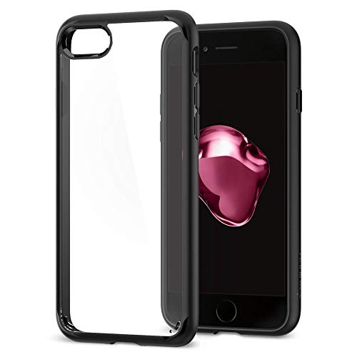 iPhone 8 Case, iPhone 7 Case, Spigen Ultra Hybrid [2nd Generation] - Reinforced Camera Protection Clear Case for Apple iPhone 7 (2016) / Apple iPhone 8 (2017) - Black