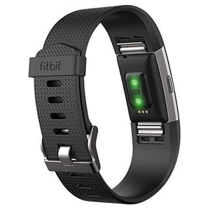 Fitbit Charge 2 Activity Tracker with Wrist Based Heart Rate Monitor - Black/Large