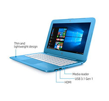 HP Stream 11-y000na 11.6-inch Laptop (Aqua Blue) - (Intel Celeron N3060, 2GB RAM, 32GB eMMC, Office 365, 1TB OneDrive Cloud Storage, 1 Year Free Subscription, Windows 10)
