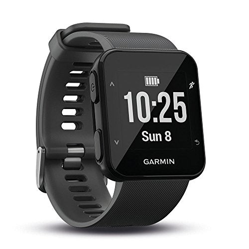 Garmin Forerunner 30 GPS Running Watch with Wrist Heart Rate, Black (Slate)