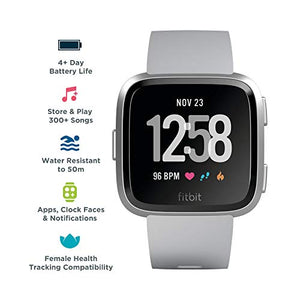 Fitbit Versa Health and Fitness Smartwatch, Grey, One Size