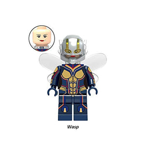 AVENGERS INFINITY WARS - Set of 8 Lego Compatible Figures - Iron Man, Gamora, Doctor Strange, The Wasp, Proxima Media Nox, Vision, Falcon, Ebony Fauce