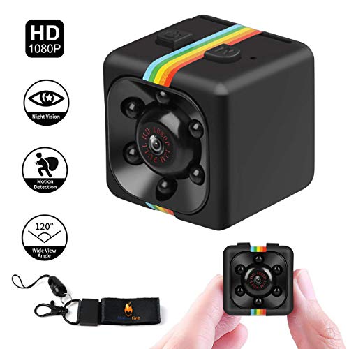 HankerMall Mini Spy Camera Secret Camera 1080P Spy Camera with IR Night Vision & Motion Detection, Small Surveillance Camera for Home