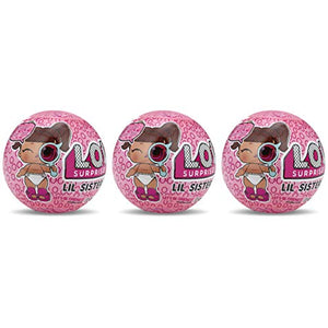 L.O.L. SURPRISE 555414 Lil Sisters Series Eye Spy, Pack of 3