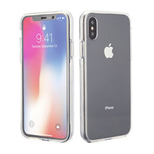 Clear iPhone X Case iPhone 10 [Military ShockProof] Solid Dual Layer Case [PREMIUM FUSION ARMOUR] iPhone10 Shell Cover Front Protective Bumper Frame + Hard Back PC Cover [Supports Wireless Charging]