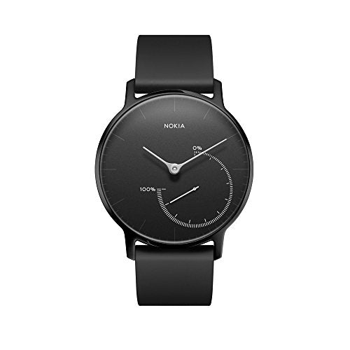 Nokia health Men's HWA01-Fullblack-All-Inter Connected Watch, Full Black, 36mm