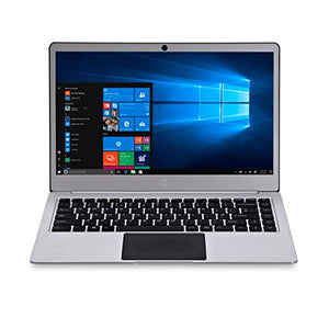 iOTA Slim 14" FHD Metal Laptop (Silver) - (Intel Dual Core Celeron N3350 (Burst 2.4GHz) Processor, 2 GB RAM, 32 GB eMMC Storage, QWERTY UK Keyboard, Windows 10)