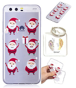 Huawei P10 Tpu Christmas Gifts Cute Cartoon Image Protective Case Transparent P10 + Schlüsselanhänger Handy (*/63)
