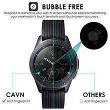 CAVN Samsung Galaxy Watch 42mm Screen Protector, [4 Packs] Waterproof Tempered Glass Screen Protection Cover Saver for Samsung Galaxy Watch [High Sensitively] [HD Clear] [Anti-Scratch] [Anti-Bubble]
