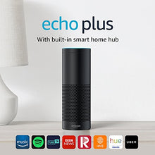 Echo Plus – With built-in smart home hub (Black) – Includes Philips Hue White E27 Edison Screw Light Bulb