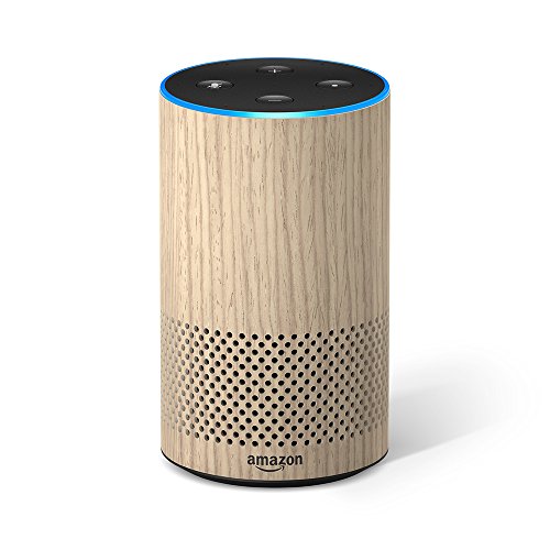 Certified Refurbished Amazon Echo (2nd generation), Oak Finish