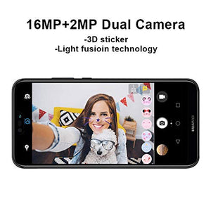 Huawei P20 Lite 64 GB 5.8-Inch FHD+ FullView Android 8.0 SIM-Free Smartphone, Dual SIM, Midnight Black - UK Version