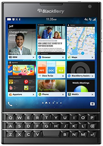 BlackBerry Passport 32GB Factory Unlocked (SQW100-1) GSM 4G LTE Smartphone - Black (International Version, Blackberry OS)