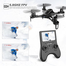 Holy Stone HS230 RC Racing FPV Drone with 120° FOV 720P HD Camera Live Video 45Km/h High Speed Wind Resistance Quadcopter with 5.8G LCD Screen Real Time Transmitter Includes Bonus Battery