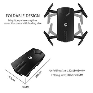 Holy Stone HS160 Shadow FPV RC Drone with 720P HD Wi-Fi Camera Live Video Feed 2.4GHz 6-Axis Gyro Quadcopter for Kids & Beginners - Altitude Hold, One Key Start, Foldable Arms, Bonus Battery