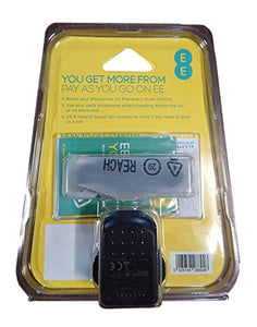 EE Alcatel 10.16 UK Mobile Phone with Pay as you go Talk and Text SIM Card - Black