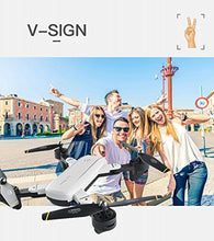 RC Drone,Rabing Foldable FPV RC Quadcopter With HD Wifi Dual Camera  4CH 6-Axis Gyro Image Following "V" Gesture Selfie Drone