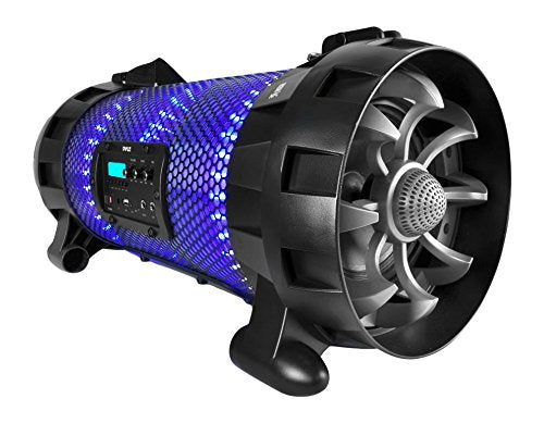 Pyle Street Blaster FX BoomBox | Portable Stereo Radio Speaker System [with App Control LED Party Lights] Bluetooth + NFC | Built-in Rechargeable Battery (PBMSPG260L)