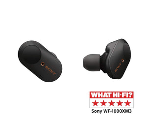 Sony WF-1000XM3 Truly Wireless Noise Cancelling Headphones, up to 32H battery life, stable Bluetooth connection, wearing detection