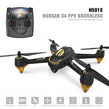 Hubsan JYZ drone H501S X4 BRUSHELESS FPV Quadcopter 1080p Camera GPS Automatic Return Altitude Hold Headless Mode Drone (black)