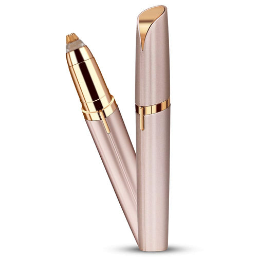 MOULEI Eyebrow Hair Remover Electric Painless Trimmer for Women, Portable Eyebrow Hair Removal with Light, Battery Included
