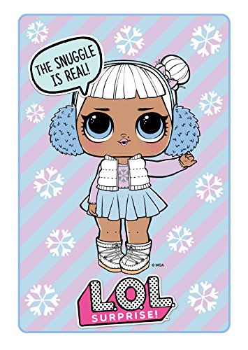 L.O.L. Surprise! ' Snow Angel' Fleece Blanket, Polyester, Multi-Colour, Full