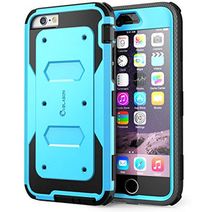 iPhone 6S Case, [Heavy Duty] i-Blason Apple iPhone 6 Case 4.7 Inch Armorbox [Dual Layer] Hybrid Full-body Protective Case with Front Cover and Built-in Screen Protector / Impact Resistant Bumpers (Blue)