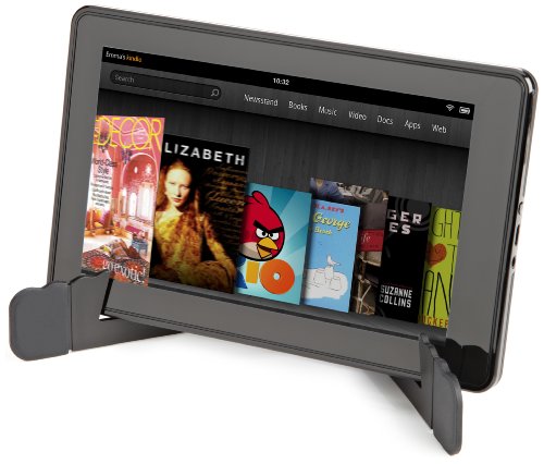 AmazonBasics Mini Travel Stand for Tablets and e-Readers Including iPad 4, iPad 2, Samsung Galaxy Tab 10.1 and 7.0, Kindle Fire, Kindle Fire HD, and Kindle Touch (Black)