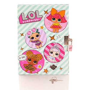 LOL Surprise Lockable Secret Diary & Stampers Stationery Set – Girls Journal Notebook With Pad Lock