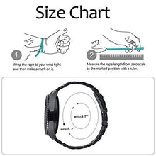 Aimtel compatible Samsung Galaxy(46mm) Watch Strap,22mm Solid Stainless Steel Metal Replacement Bracelet Band compatible Samsung Galaxy Watch SM-R800/R805 Smart Watch(Black)
