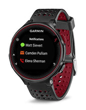 Garmin Forerunner 235 GPS Running Watch with Elevate Wrist Heart Rate and Smart Notifications, Black/Marsala Red