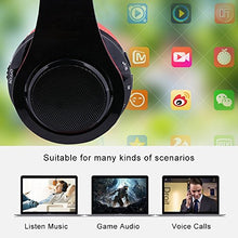 ECANDY Bluetooth Wireless Over Ear Headphones with 3 LED Light Mode Stereo Music Foldable On-Ear Hi-Fi Sound Built-in Microphone Hands-free Wireless Vocation for Iphone 6S 6S 6S Plus Samsung/Android smartphones, tablets, PC, Laptop and Mac.