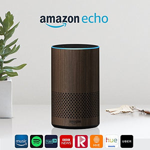 Amazon Echo (2nd generation) - Smart speaker with Alexa - Walnut Finish