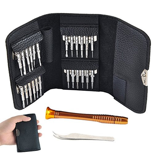 Crazepony-UK Screwdrivers Set RC Repair Tools Kit Set for DJI Mavic Pro, DJI Spark, Phantom 3,Phantom 4 Pro Drone and Other Devices and Small Electronics Universal Screwdriver (26 in 1 with Tweezer)