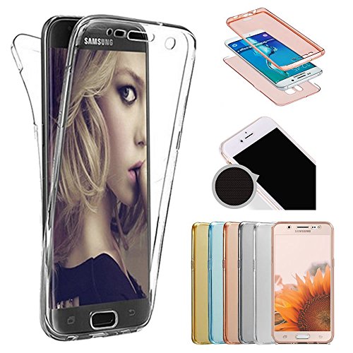 Sycode Galaxy S9 Plus 360 Degree Case,Galaxy S9 Plus Full Body Case,Front and Back Full Body TPU Silicone Gel Clear Transparent Ultra Slim Protective Shockproof Rubber Slim Fit Crystal Clear Case Cover for Samsung Galaxy S9 Plus-Transparent