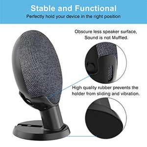 SPORTLINK Desk Mount for Google Home Mini and Nest Mini （2nd gen）, Improves Sound Visibility and Appearance, Smart Speaker Pedestal, Table Stand for Home Mini (Desk Holder-Black)