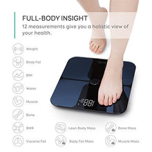 eufy Smart Scale with Bluetooth, Body Fat Scale, Wireless Digital Bathroom Scale, 12 Measurements, Weight/Body Fat/BMI, Fitness Body Composition Analysis, Black/White, lbs/kg/st