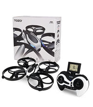 TOZO reg; Q2020 Drone RC Quadcopter Altitude Hold Headless RTF 3D 360 Degree Flips & Rolls 6-Axis Gyro 4CH 2.4Ghz Remote Control Helicopter Height Hold Steady Super Easy Fly for Training. Black