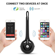 Mpow Pro Trucker Bluetooth Headset/Cell Phone Headset with Microphone, Office Wireless Headset, Over the Head Earpiece, On Ear Car Bluetooth Headphones for Cell Phone, Skype, Truck Driver, Call Center