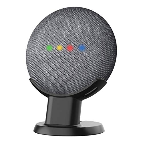SPORTLINK Desk Mount for Google Home Mini and Nest Mini （2nd gen）, Improves Sound Visibility and Appearance, Smart Speaker Pedestal, Table Stand for Home Mini (Desk Holder-Black)