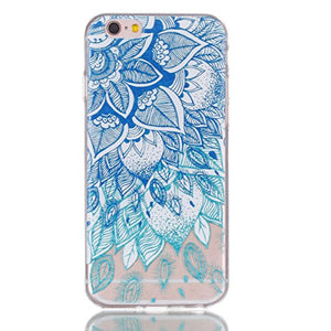 iphone 6 Covers, iphone 6s Case - iphone 6 6S Transparent Case, Cozy Hut TPU Clear Soft Silicone Back Colorful Printed Fashion Flower Pattern Silicone Case Protective Cover Cell Phone Case for iphone 6 6S Bumper Case [Ultra Slim], Flexible Soft TPU [Drop