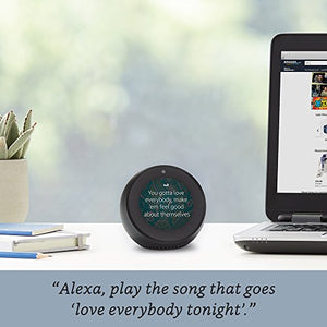 Amazon Echo Spot, Smart speaker and screen with Alexa - Black