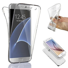 Galaxy S7 Edge Case, DN-TECHNOLOGY® 2in1 TPU FRONT AND BACK CASE [FUSION] Clear PC TPU Bumper [Drop Protection/Shock Absorption Technology] For Samsung Galaxy S7 Edge Screen Protector