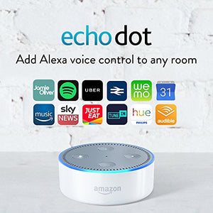 Amazon Echo Dot (2nd Gen) – Smart Speaker with Alexa – White