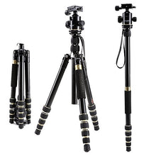 USCAMEL Tripod for Camera DSLR, Professional Portable Folding Aluminum Magnesium with Ball Head Set with 33 Pound/15KG Load, for Smart Phones,Champagne Gold