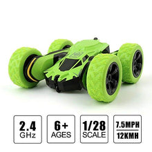 Cocopa RC Road 2WD Stunt 2.4GHz Green Remote Control Racing Vehicle High Speed 7.5Mph 360 Degree Rolling Rotation (Battery Not Included) -Toy Car for Kids