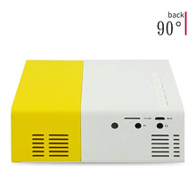 domiluoyoyo YG300 Mini Pocket Projector, 1080P Built-in Battery Version LCD Portable 600 Lumens Home LED Media Player